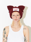 LOVERBOY BY CHARLES JEFFREY CHUNKY EARS BEANIE RED