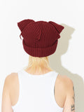 LOVERBOY BY CHARLES JEFFREY CHUNKY EARS BEANIE RED