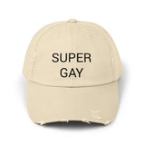SUPER GAY Distressed Cap in 6 colors