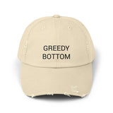 GREEDY BOTTOM Distressed Cap in 6 colors