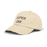 SUPER GAY Distressed Cap in 6 colors