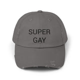 SUPER GAY Distressed Cap in 6 colors
