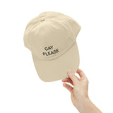 GAY PLEASE Distressed Cap in 6 colors
