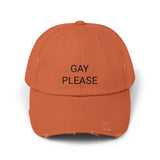 GAY PLEASE Distressed Cap in 6 colors