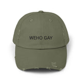 WEHO GAY Distressed Cap in 6 colors