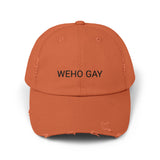 WEHO GAY Distressed Cap in 6 colors