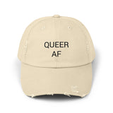 QUEER AF Distressed Cap in 6 colors