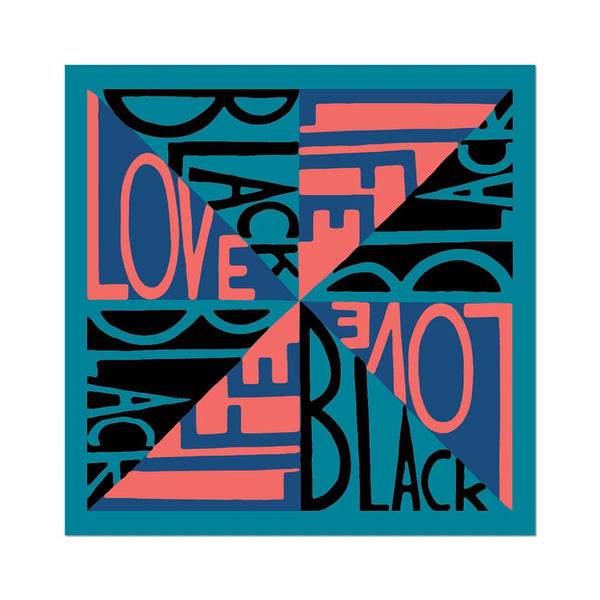 Black Light Series #6: Love Black Life By Faith Ringgold - Die-Cut Sticker
