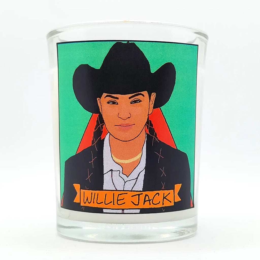 Willie Jack Glass Votive Candle