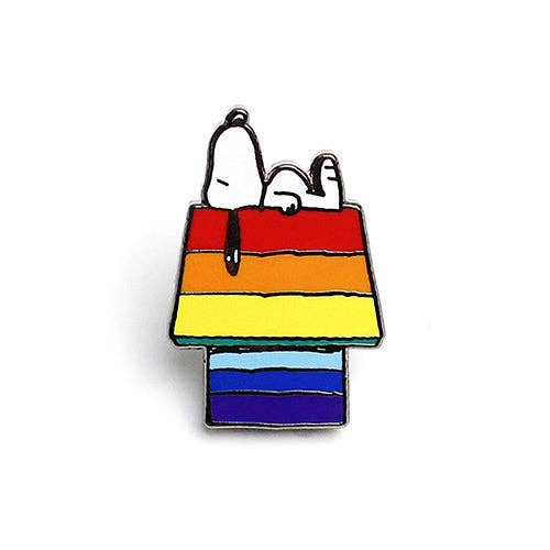 Peanuts - Snoopy Rainbow House Pin