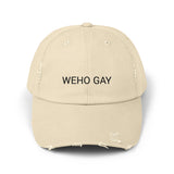 WEHO GAY Distressed Cap in 6 colors