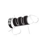 BALLGEAR COCK STRAP WITH SHEATH-BLACK