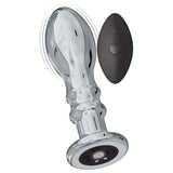 ASS-SATION REMOTE VIBRATING METAL ANAL PLEASER-SILVER