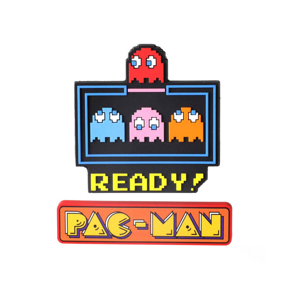 Pac-Man Logo + Ready! Set of 2 Magnets