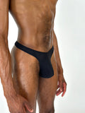 Alfons Dovana Black Mesh Thong