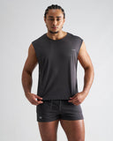 TEAMM8 S.S.C. Mesh Muscle Tank - Gunmetal