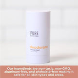 UNSCENTED DEODORANT BY PURE FOR MEN