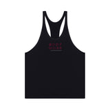 GYMNASIUM THE BODY WORK STRINGER TANK BLACK WITH MAROON