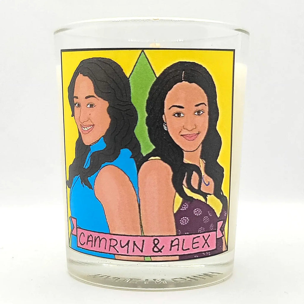Camryn and Alex (Twitches) Glass Votive Candle