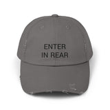 ENTER IN REAR Distressed Cap in 6 colors