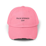 PALM SPRINGS GAY Distressed Cap in 6 colors