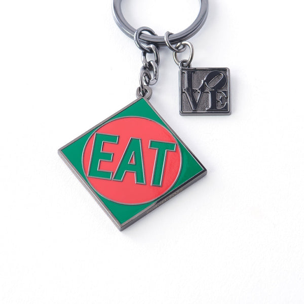 ROBERT INDIANA Eat / Die Keychain