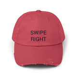 SWIPE RIGHT Distressed Cap in 6 colors