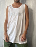 WHITE FEMME SPARKLE TANK BY TRADE