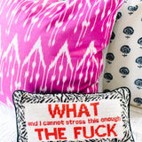 Wtf Needlepoint Pillow