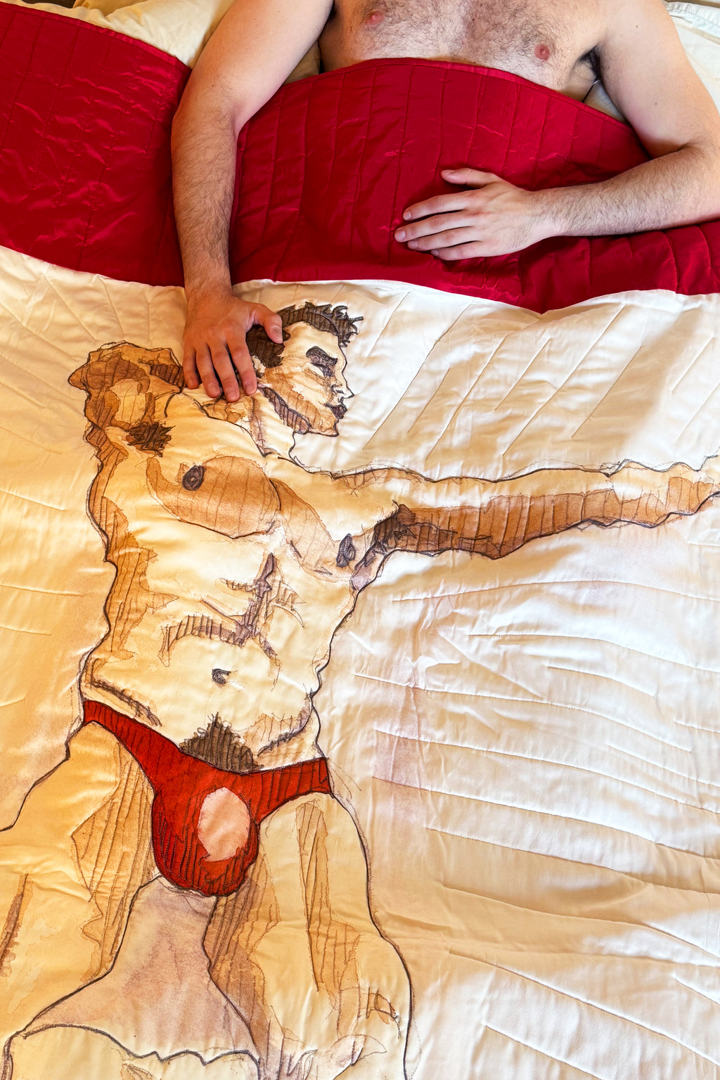 Court Watson, Queen-Sized Art Quilt (Luke), 2021