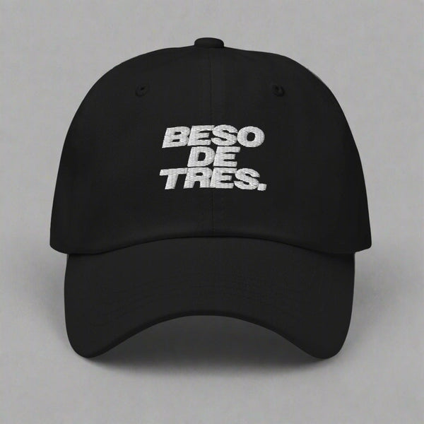 Beso De Tres Dad Hat in Black
