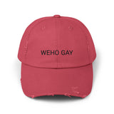 WEHO GAY Distressed Cap in 6 colors