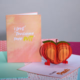 It’S Peachy Funny 3D Pop-Up Cheeky Birthday Card