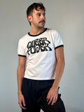 Queer Power T-Shirt in White / Black by LUDOVIC DE SAINT SERNIN