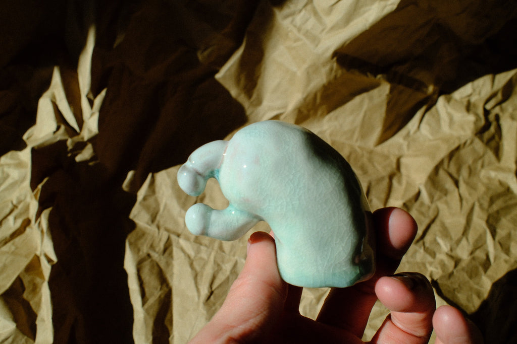 Alex Huang, Small Pierced Penis Sculpture 1, 2024