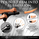 LEG SPREADER OBEDIENCE CHAIR WITH SEX MACHINE