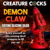 CREATURE COCKS DEMON CLAW FISTING SILICONE DILDO RED