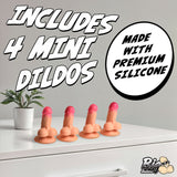Suction Snap-On Peckers 4 Pack by Big Ballers