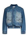 Robert Jacket in Blue Denim by LUDOVIC DE SAINT SERNIN