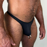 Alfons Dovana Prince Albert Thong Black / Silver