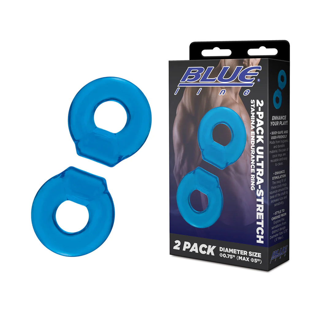 2-Pack Ultra-Stretch Stamina Endurance Ring by Blue Line