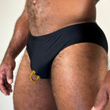 Alfons Dovana 18k Gold Prince Albert Brief Black