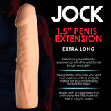 JOCK Extra Long Penis Extension Sleeve - Light