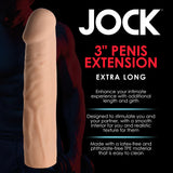 JOCK Extra Long Penis Extension Sleeve - Light