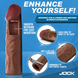 JOCK Enhancers 1.5" Silicone Penis Extension Sleeve - Dark