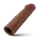 JOCK Enhancers 1.5" Silicone Penis Extension Sleeve - Dark