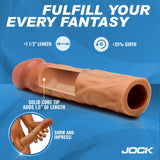 JOCK Enhancers 1.5" Silicone Penis Extension Sleeve - Medium