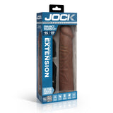 JOCK Enhancers Vibrating Penis Extension w/ Remote - Dark