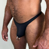 Alfons Dovana Prince Albert Thong Black / Silver