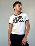 Queer Power T-Shirt in White / Black by LUDOVIC DE SAINT SERNIN